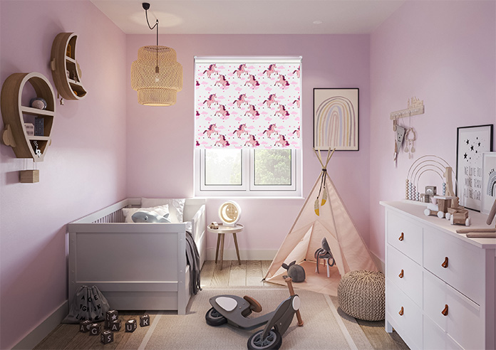 Unicorn Magic, Pink - Twist&Fit Roller Blind - Image 8